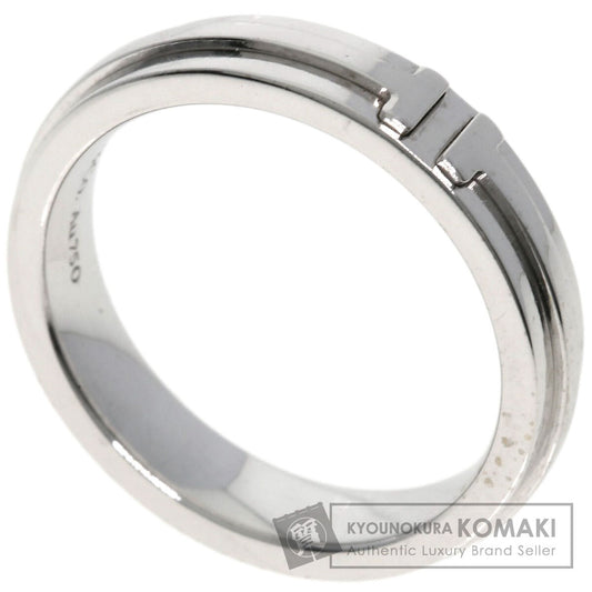 TIFFANY&Co. T TOW Narrow Ring K18 White Gold Ladies [Used]