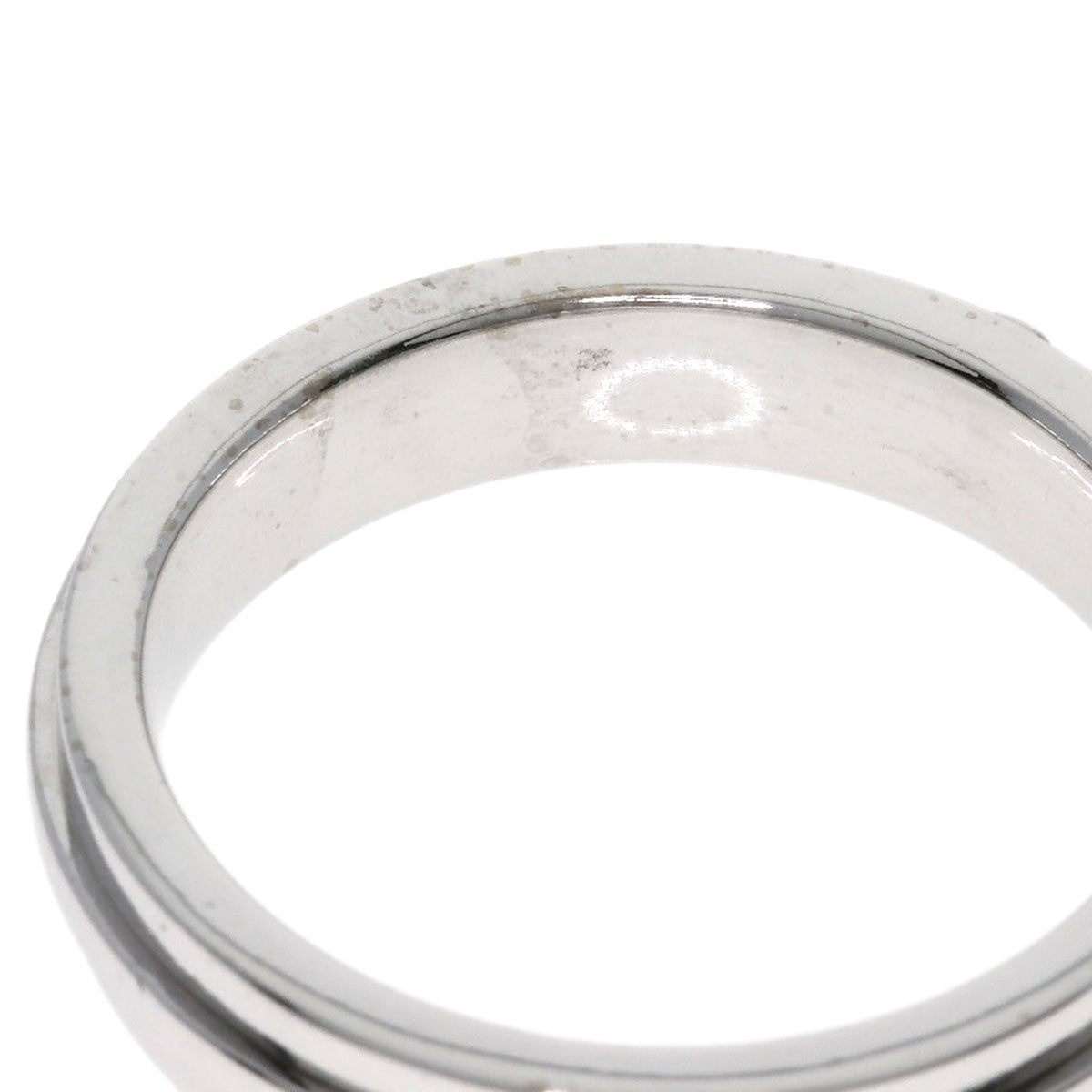 TIFFANY&Co. T TOW Narrow Ring K18 White Gold Ladies [Used]