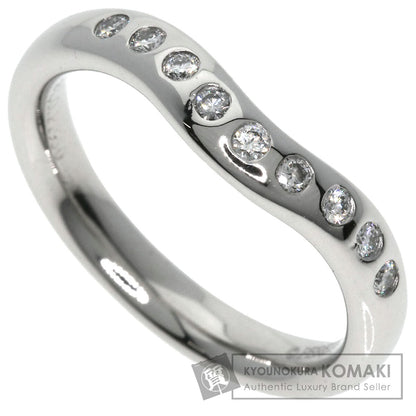 TIFFANY&Co.   Curved band Diamond Ring  Platinum PT950 Ladies [Used]