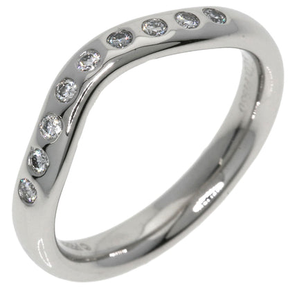 TIFFANY&Co.   Curved band Diamond Ring  Platinum PT950 Ladies [Used]