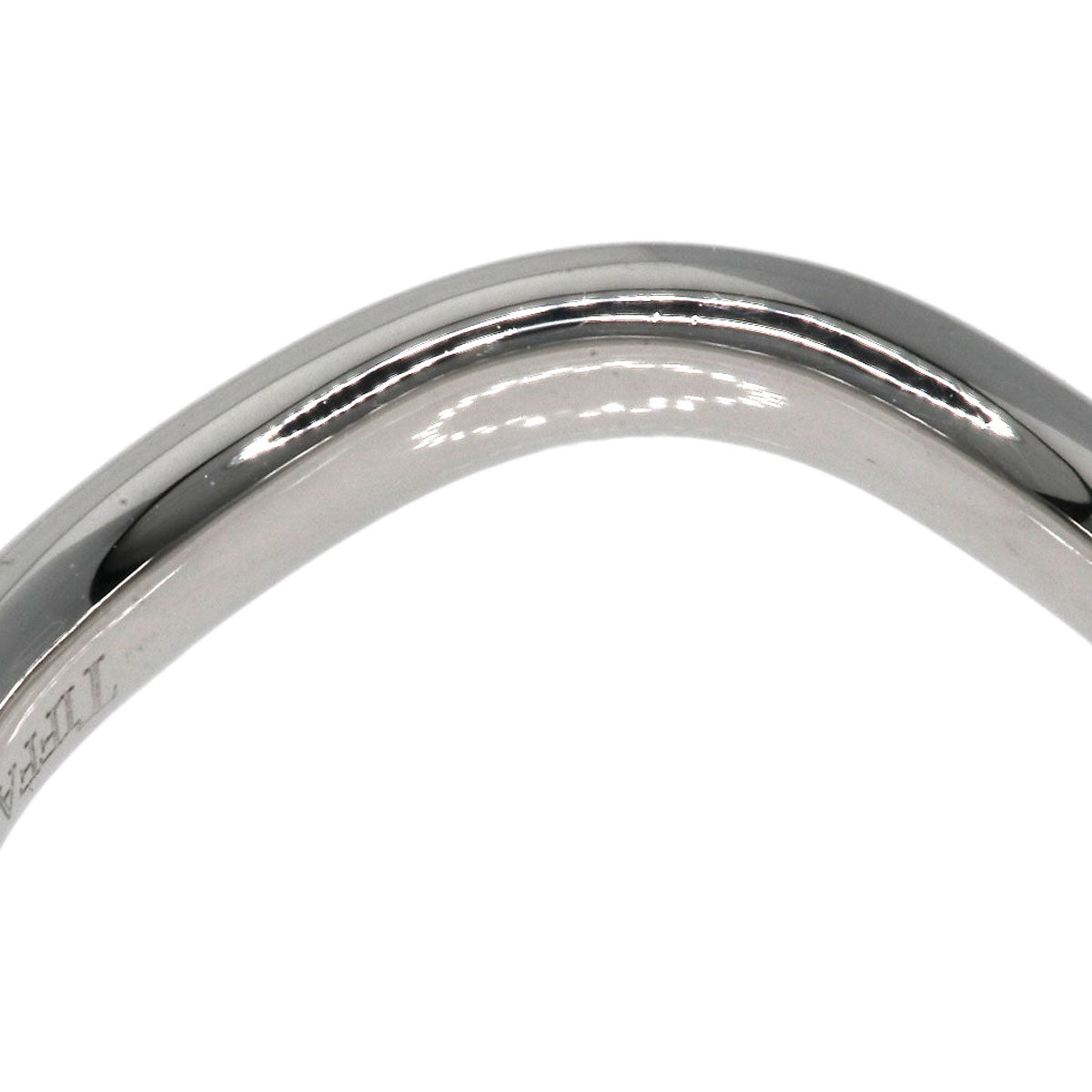 TIFFANY&Co.   Curved band Diamond Ring  Platinum PT950 Ladies [Used]