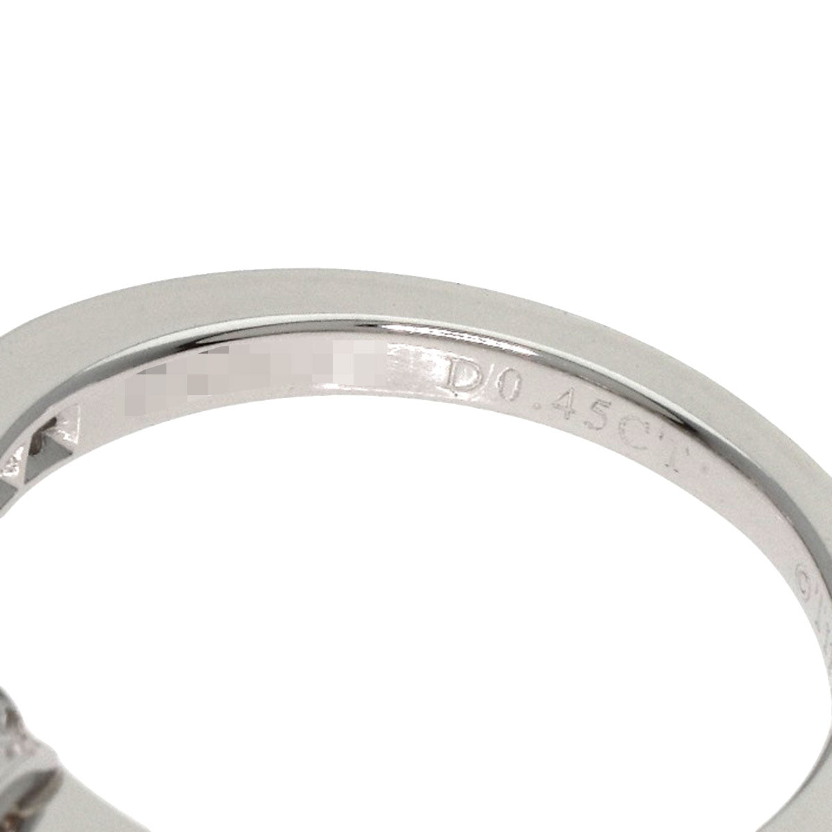 ティファニー リボンモチーフ ダイヤモンド リング・指輪 プラチナPT950 レディース 【中古】【TIFFANY&Co.】