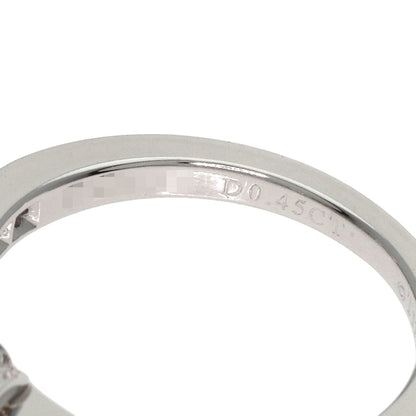 ティファニー リボンモチーフ ダイヤモンド リング・指輪 プラチナPT950 レディース 【中古】【TIFFANY&Co.】