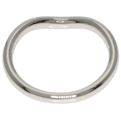 TIFFANY&Co. Curved Band Diamond Ring Platinum PT950 Ladies [Used]