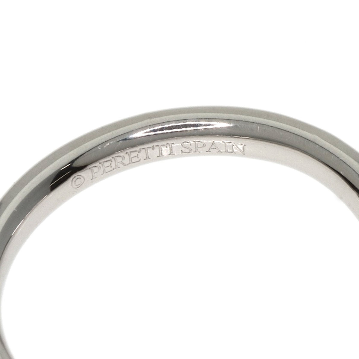 TIFFANY&Co. Curved Band Diamond Ring Platinum PT950 Ladies [Used]