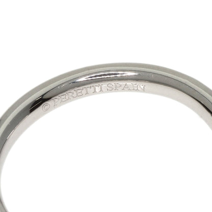 TIFFANY&Co. Curved Band Diamond Ring Platinum PT950 Ladies [Used]