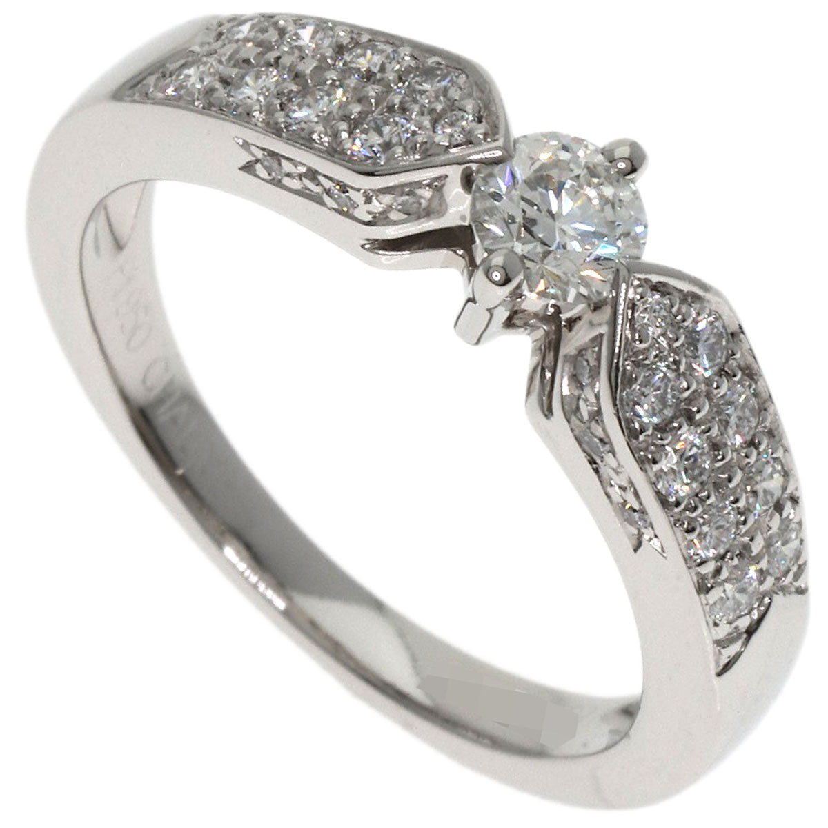 Chaumet Plume de Chaumet Diamond Ring Platinum PT950 Ladies [Used]