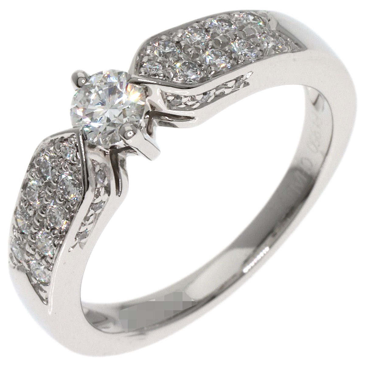 Chaumet Plume de Chaumet Diamond Ring Platinum PT950 Ladies [Used]