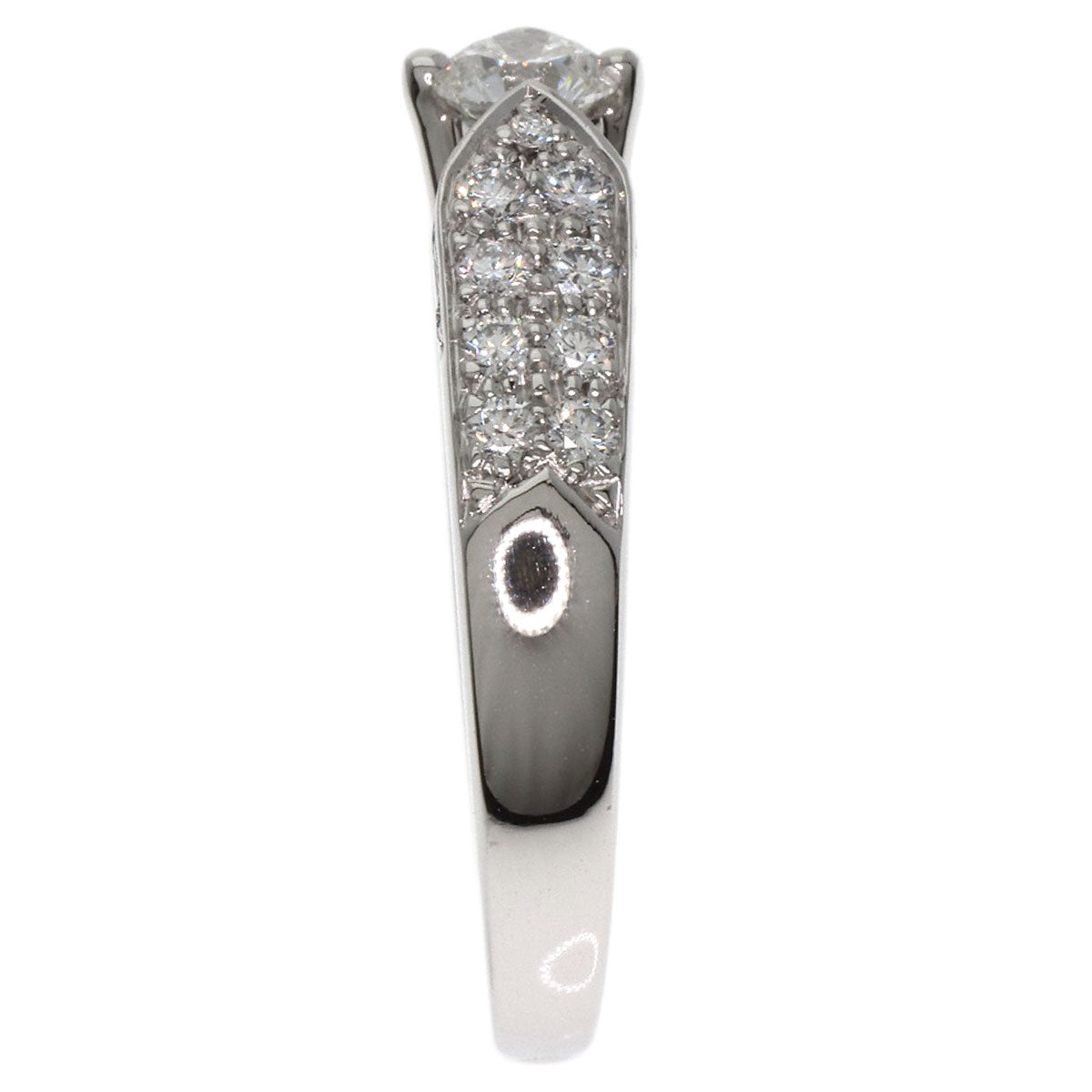 Chaumet Plume de Chaumet Diamond Ring Platinum PT950 Ladies [Used]