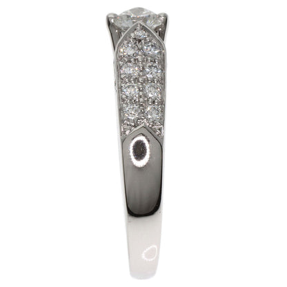 Chaumet Plume de Chaumet Diamond Ring Platinum PT950 Ladies [Used]