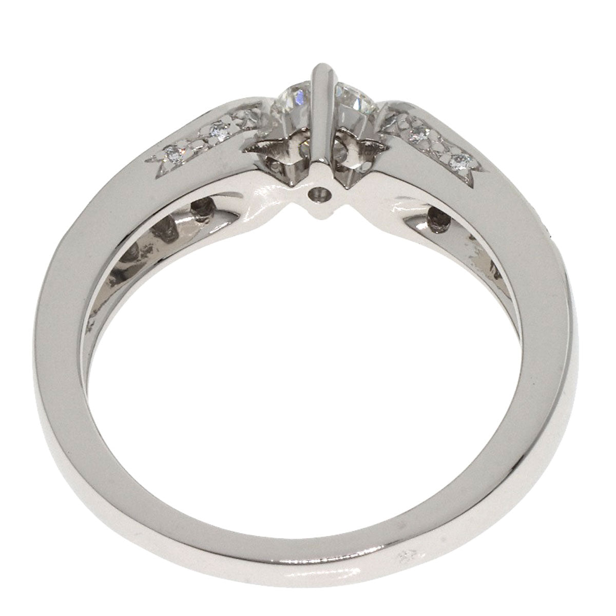 Chaumet Plume de Chaumet Diamond Ring Platinum PT950 Ladies [Used]