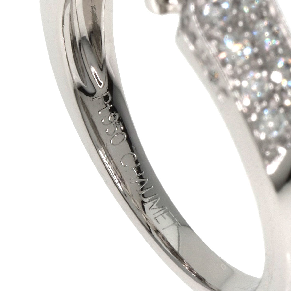 Chaumet Plume de Chaumet Diamond Ring Platinum PT950 Ladies [Used]