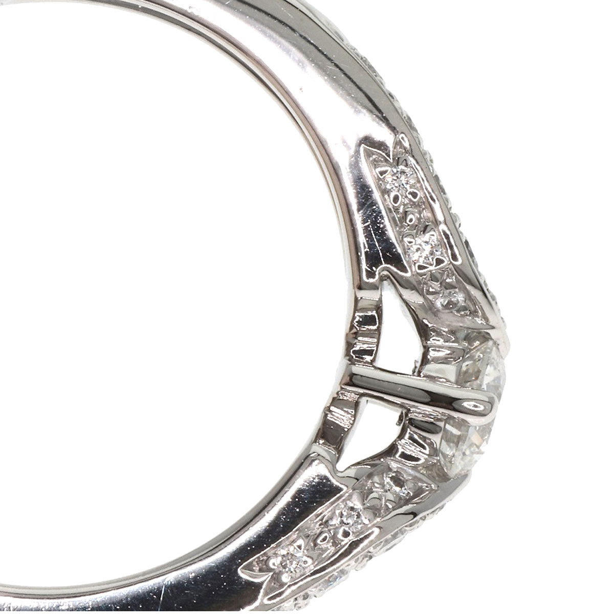 Chaumet Plume de Chaumet Diamond Ring Platinum PT950 Ladies [Used]