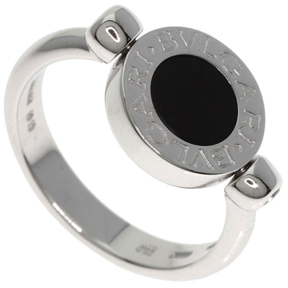 BVLGARI BVLGARI BVLGARI Flip Onyx Diamond Ring K18 White Gold Ladies [Used]