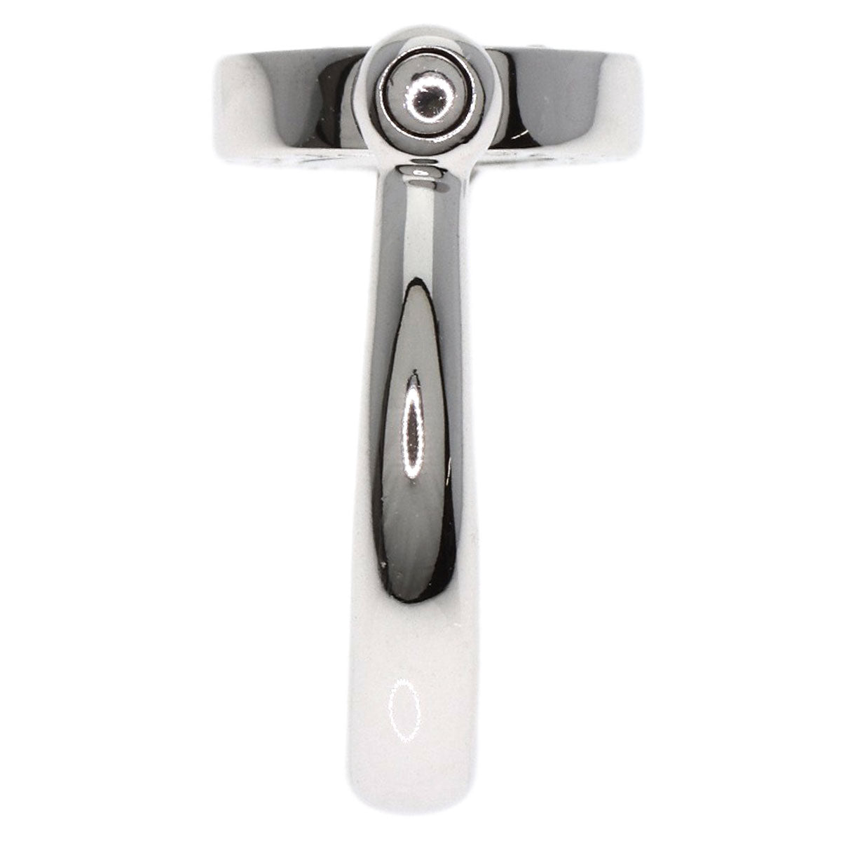 BVLGARI BVLGARI BVLGARI Flip Onyx Diamond Ring K18 White Gold Ladies [Used]