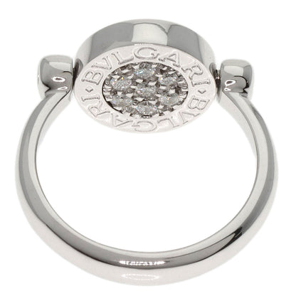 BVLGARI BVLGARI BVLGARI Flip Onyx Diamond Ring K18 White Gold Ladies [Used]