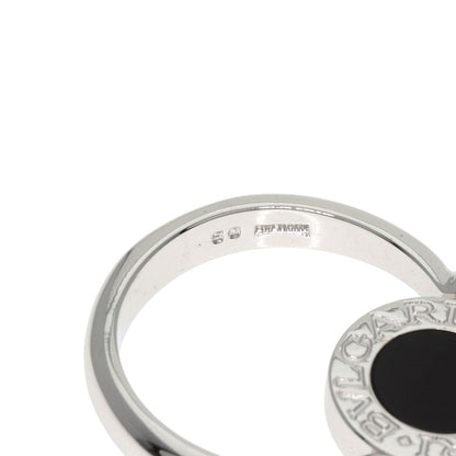 BVLGARI BVLGARI BVLGARI Flip Onyx Diamond Ring K18 White Gold Ladies [Used]