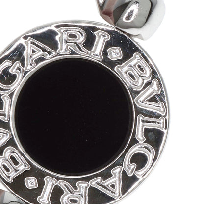 BVLGARI BVLGARI BVLGARI Flip Onyx Diamond Ring K18 White Gold Ladies [Used]