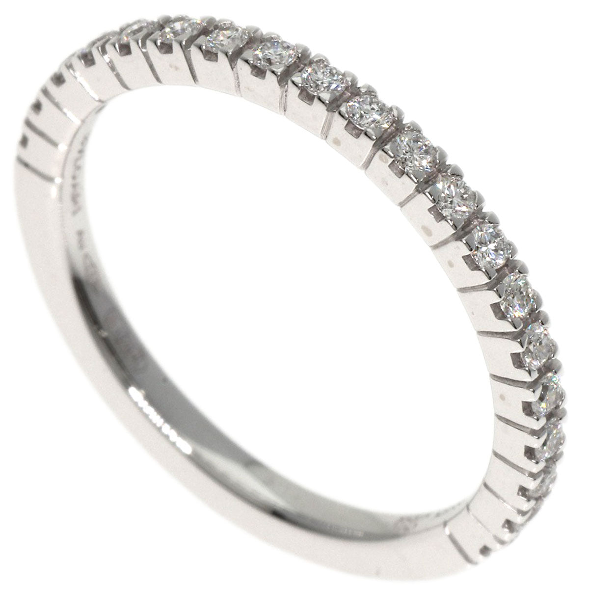 BVLGARI Roma Amor Half Diamond Ring K18 White Gold Ladies [Used]