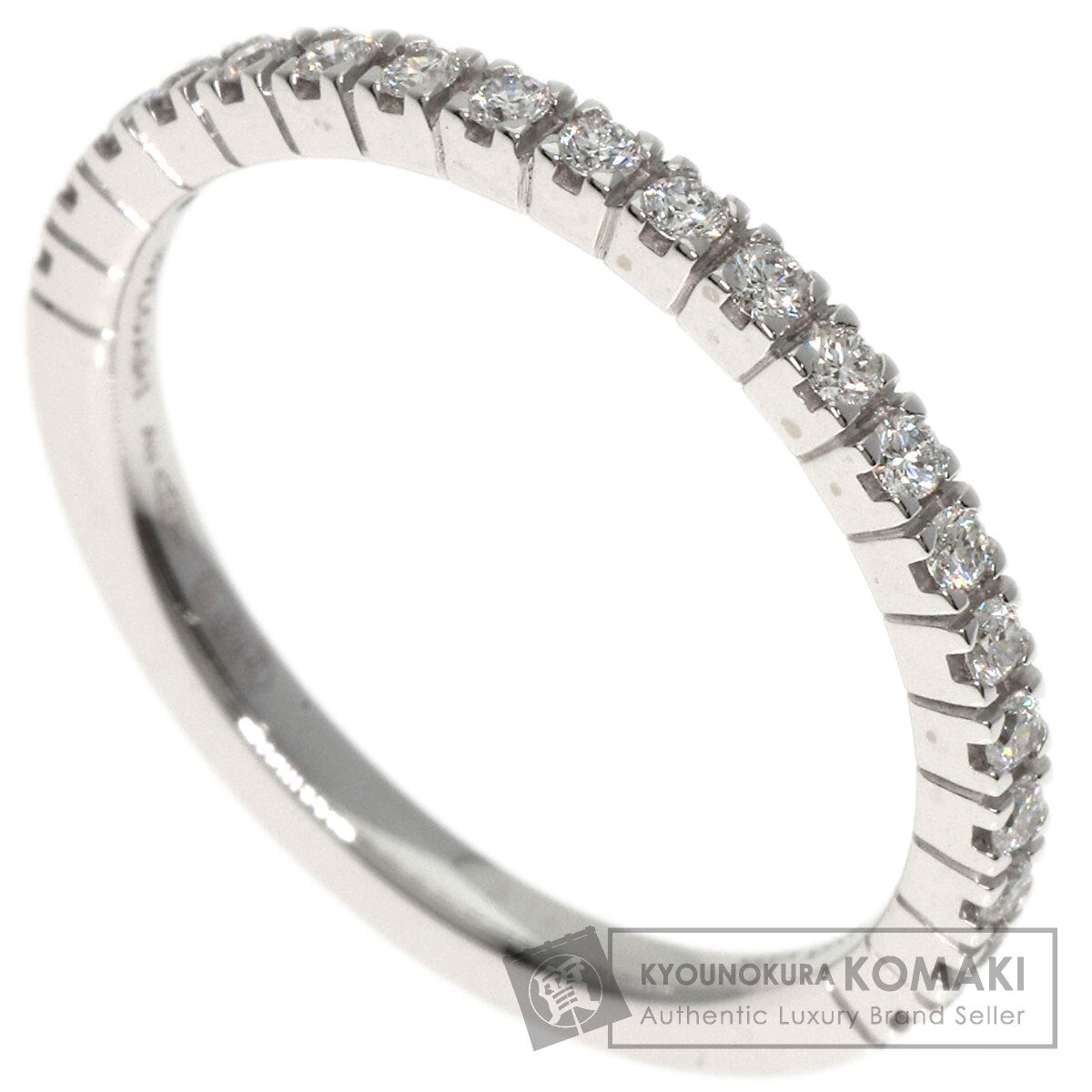BVLGARI Roma Amor Half Diamond Ring K18 White Gold Ladies [Used]