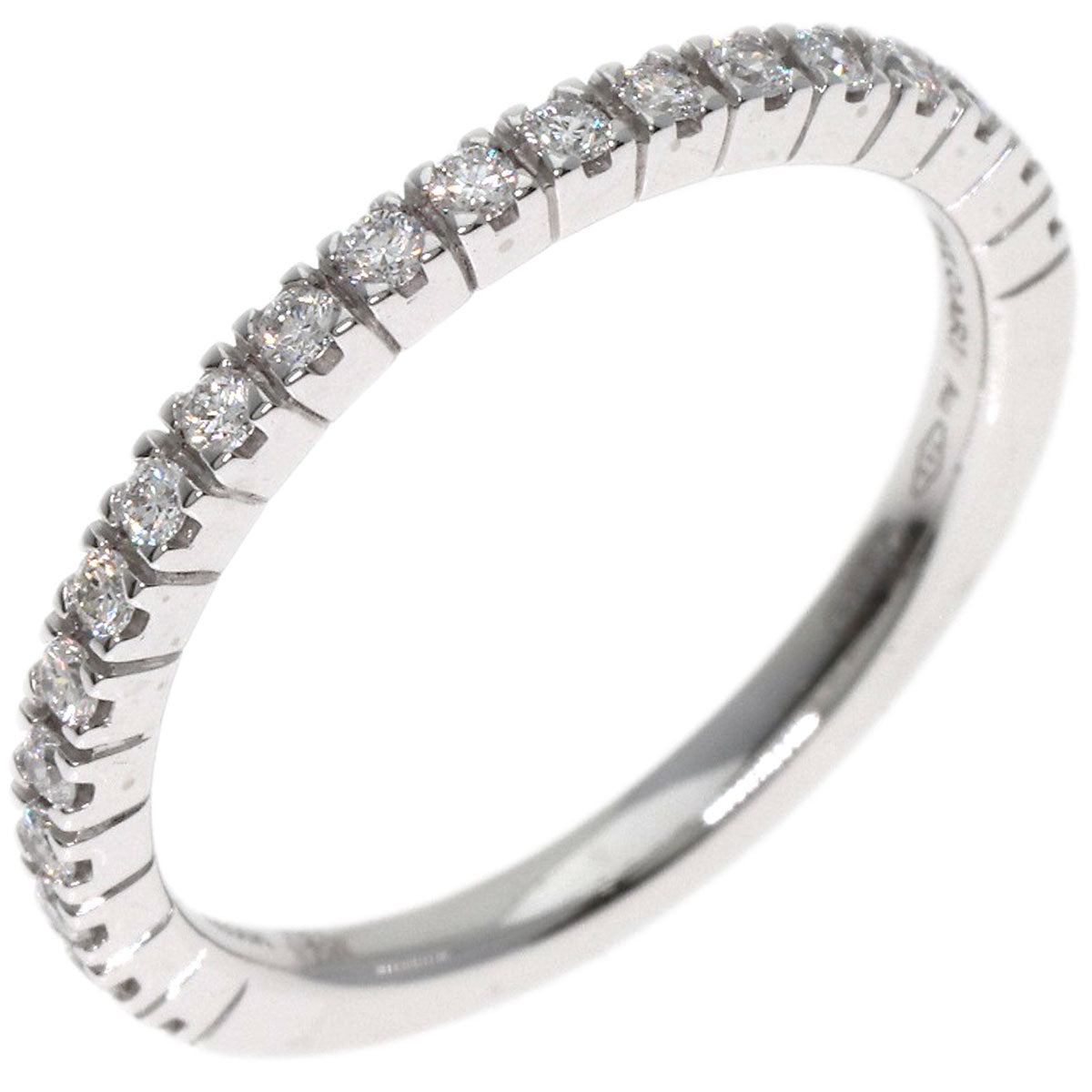 BVLGARI Roma Amor Half Diamond Ring K18 White Gold Ladies [Used]
