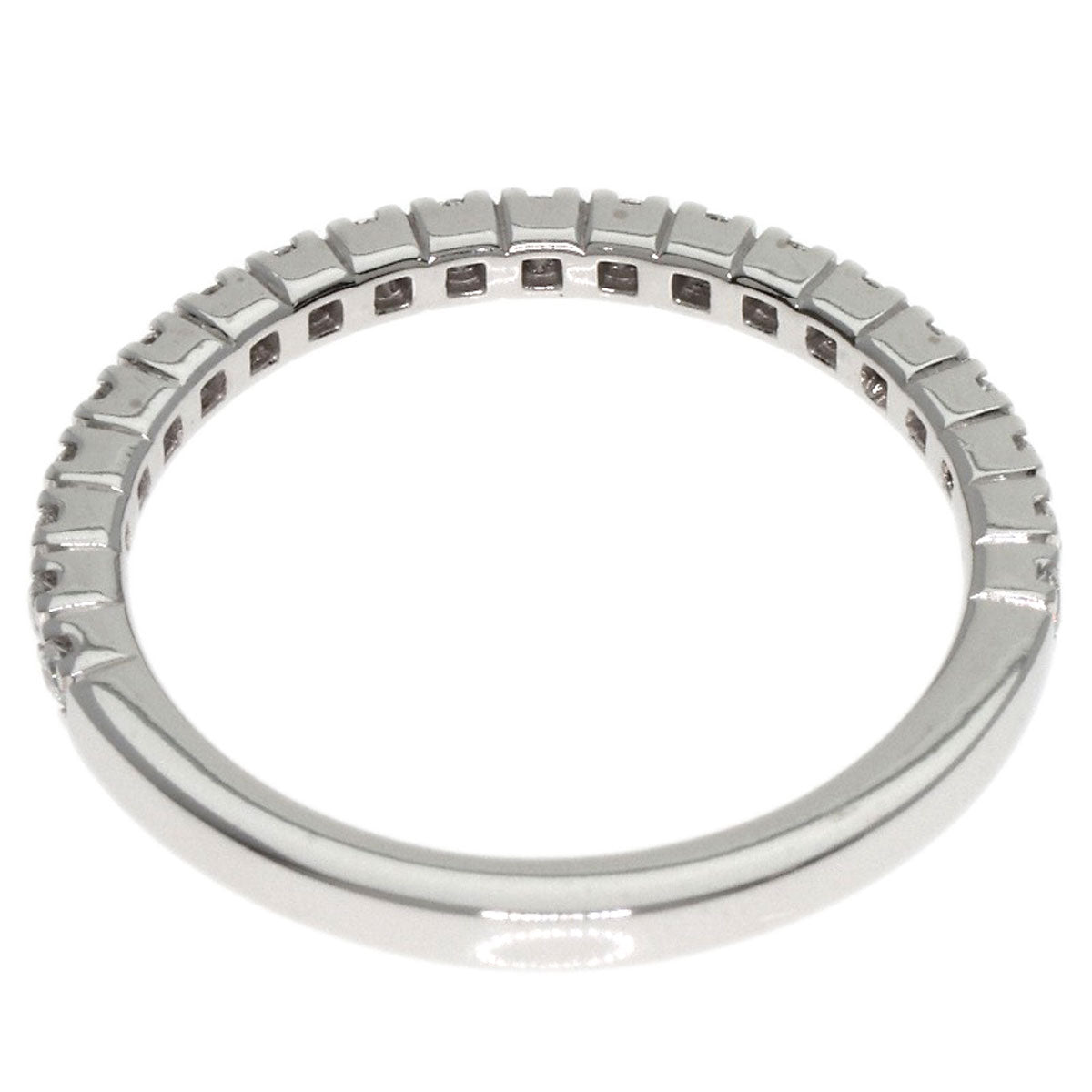 BVLGARI Roma Amor Half Diamond Ring K18 White Gold Ladies [Used]