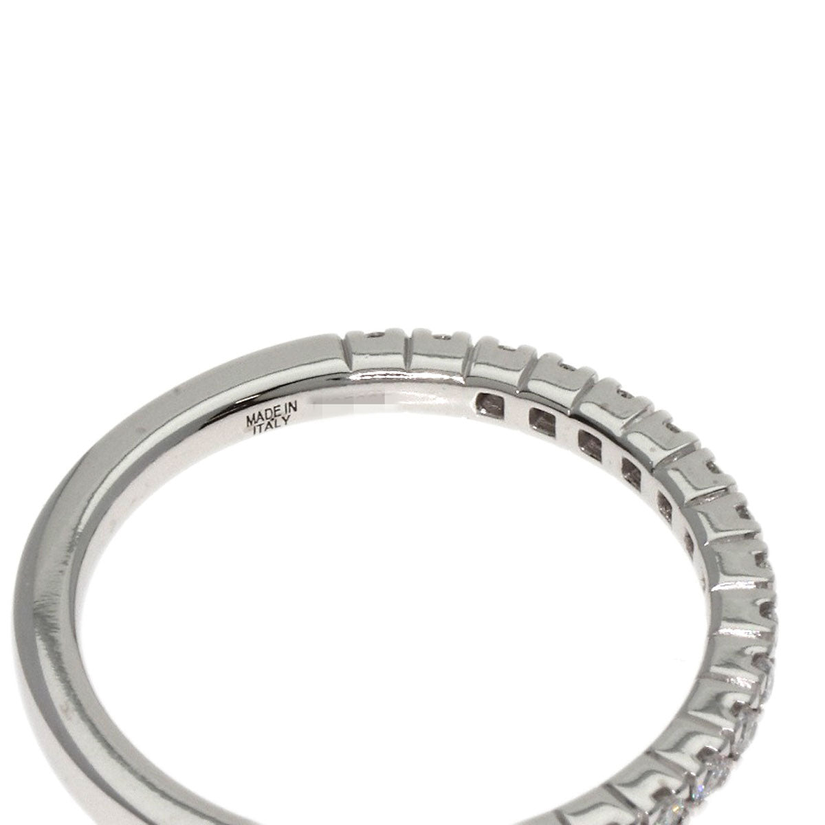 BVLGARI Roma Amor Half Diamond Ring K18 White Gold Ladies [Used]