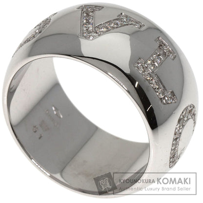 BVLGARI Monologo Diamond #51 Ring K18 White Gold Ladies [Used]
