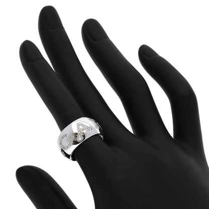 BVLGARI Monologo Diamond #51 Ring K18 White Gold Ladies [Used]