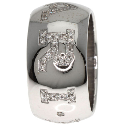 BVLGARI Monologo Diamond #51 Ring K18 White Gold Ladies [Used]