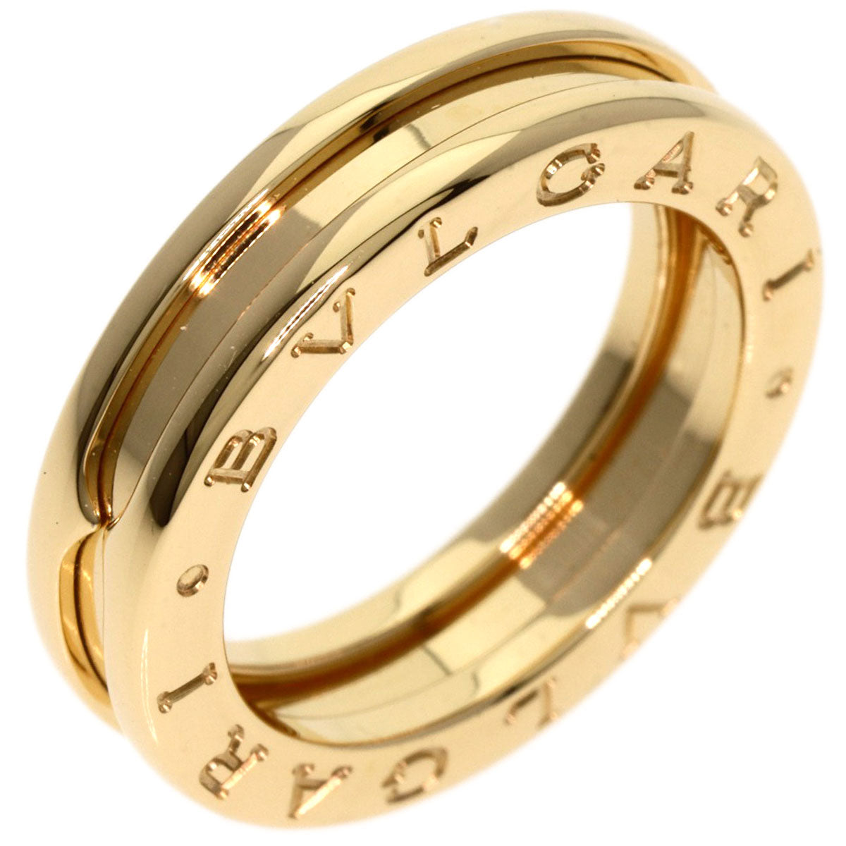BVLGARI B-zero1 B-zero1 1 band #48 Ring K18 Yellow Gold Ladies [Used]