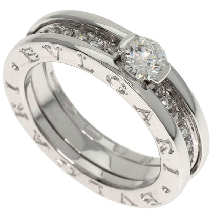 BVLGARI B-ero1 B-zero1 Solitaire Diamond#48 Ring K18 White Gold Ladies [Used]