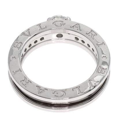 BVLGARI B-ero1 B-zero1 Solitaire Diamond#48 Ring K18 White Gold Ladies [Used]