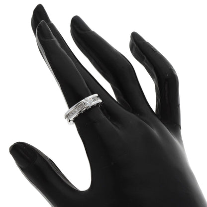 BVLGARI B-ero1 B-zero1 Solitaire Diamond#48 Ring K18 White Gold Ladies [Used]