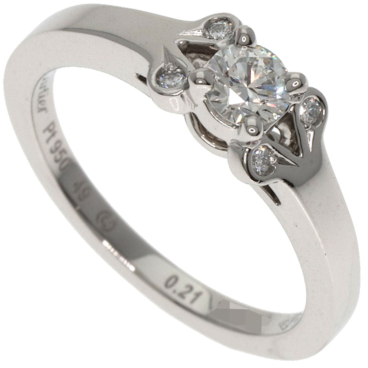 CARTIER Ballerina Diamond # 49 Ring Platinum PT950 Ladies [Used]