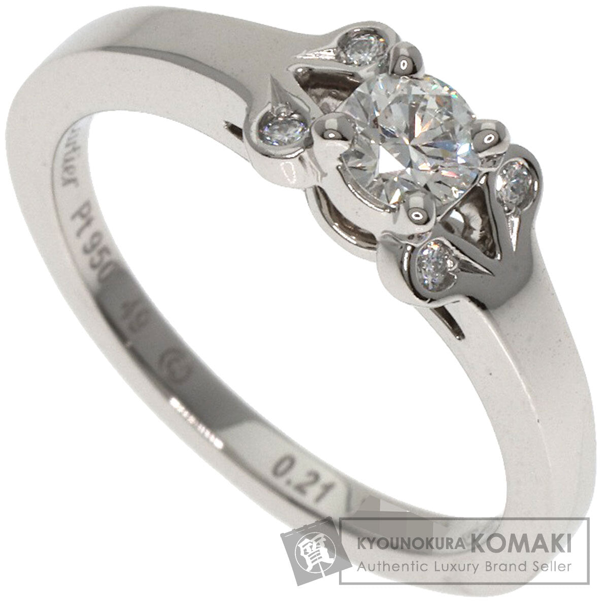 CARTIER Ballerina Diamond # 49 Ring Platinum PT950 Ladies [Used]