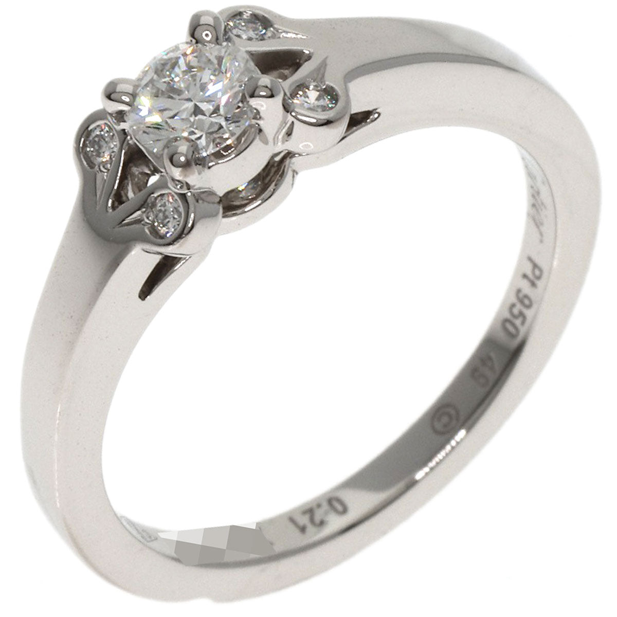 CARTIER Ballerina Diamond # 49 Ring Platinum PT950 Ladies [Used]