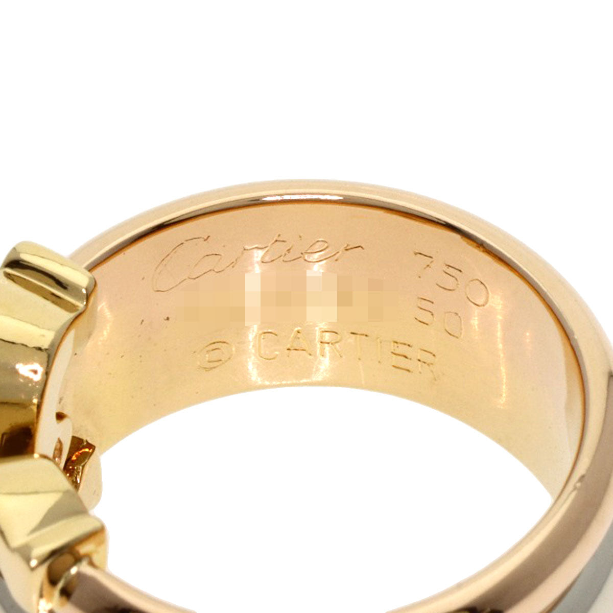 CARTIER   2C LM #50 Ring  K18 Yellow Gold K18 White GoldLadies [Used]