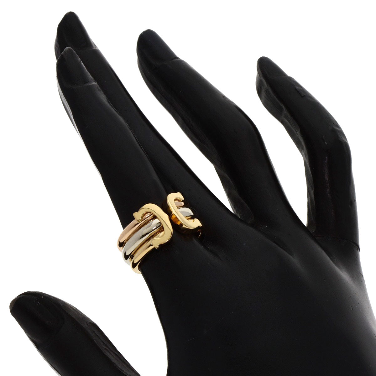 CARTIER   2C LM #50 Ring  K18 Yellow Gold K18 White GoldLadies [Used]
