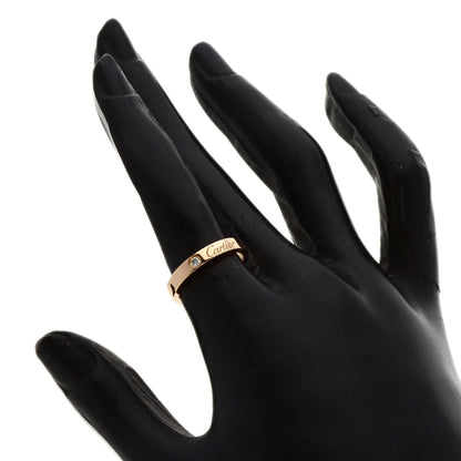 CARTIER Engraved 1P Diamond #50 Ring K18 Pink Gold Ladies [Used]