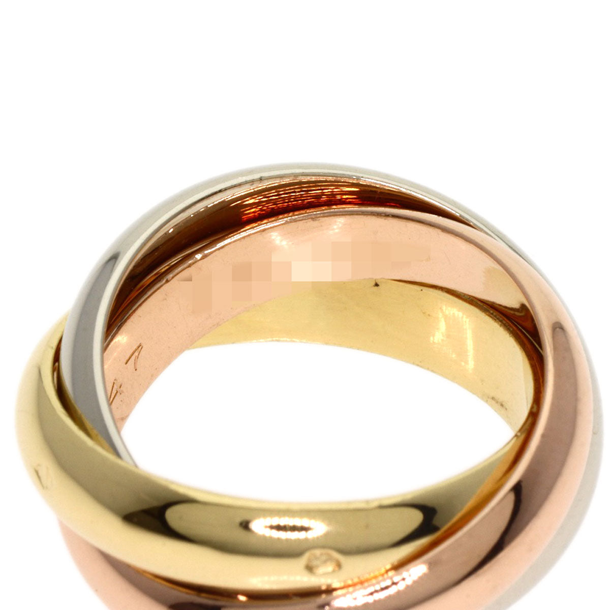 CARTIER Trinity #47 Ring K18 Yellow Gold 18K Pink GoldLadies [Used]
