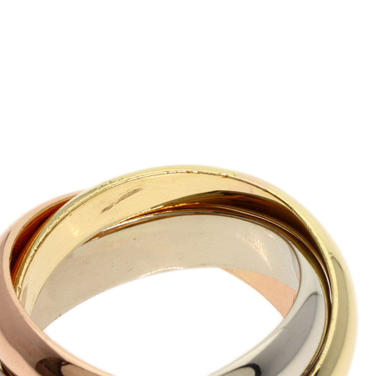 CARTIER Trinity #47 Ring K18 Yellow Gold 18K Pink GoldLadies [Used]