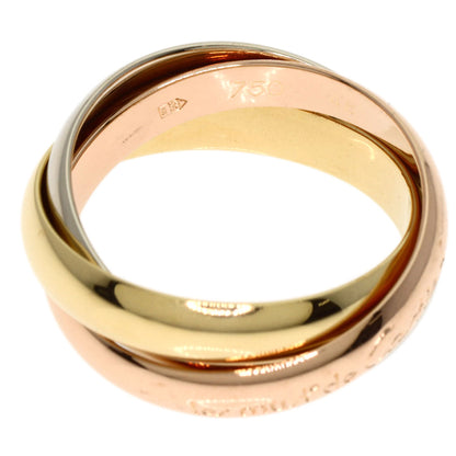 CARTIER Trinity MM #48 Ring K18 Yellow Gold 18K Pink GoldLadies [Used]
