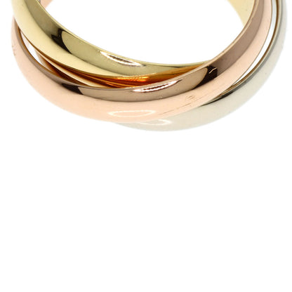 CARTIER Trinity MM #48 Ring K18 Yellow Gold 18K Pink GoldLadies [Used]