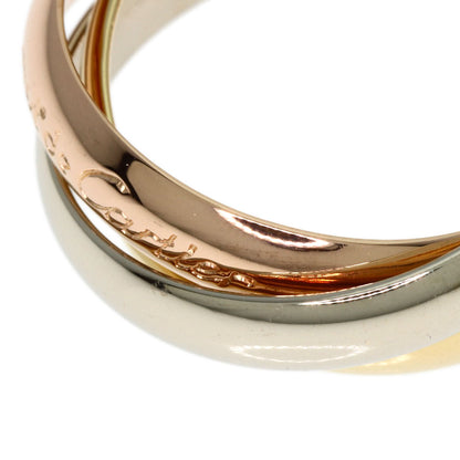 CARTIER Trinity MM #48 Ring K18 Yellow Gold 18K Pink GoldLadies [Used]