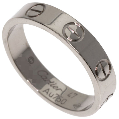 CARTIER   Mini love ring # 47 Ring  K18 White Gold Ladies [Used]
