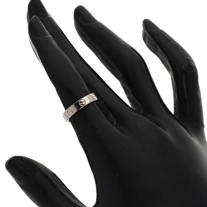 CARTIER   Mini love ring # 47 Ring  K18 White Gold Ladies [Used]