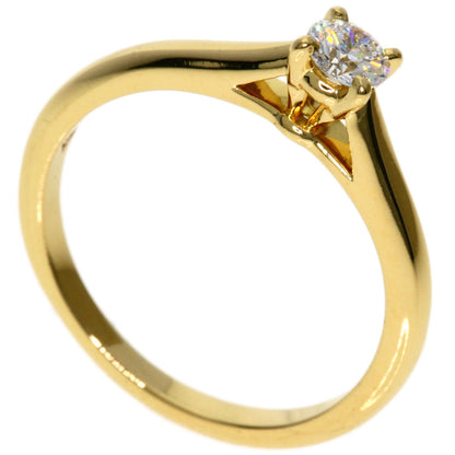 CARTIER Solitaire Diamond # 49 Ring K18 Yellow Gold Ladies [Used]