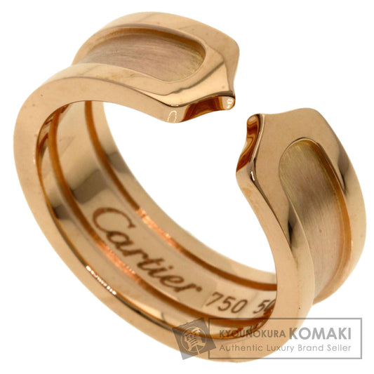 CARTIER   C2 ring SM #50 Ring  K18 Pink Gold Ladies [Used]