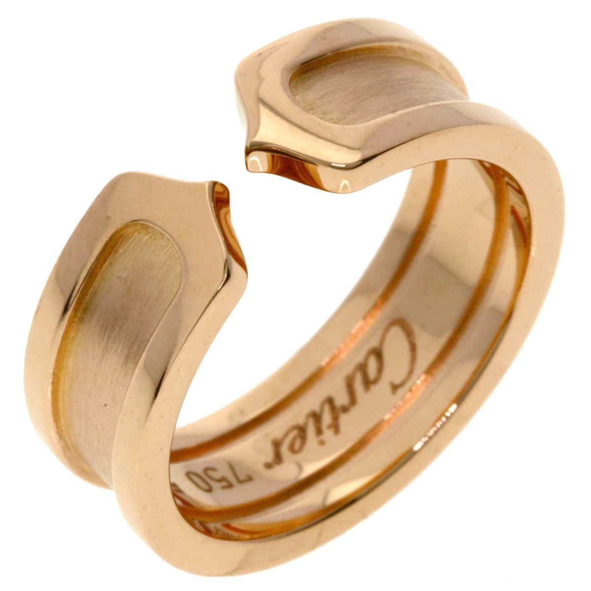 CARTIER   C2 ring SM #50 Ring  K18 Pink Gold Ladies [Used]